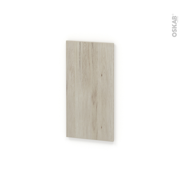 Finition cuisine - Joue N°30 - IKORO Chêne clair - Avec sachet de fixation - H70 A redécouper - L37 x H35 x Ep.1.6 cm