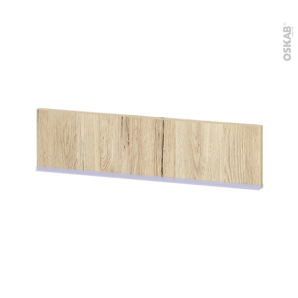 Plinthe de cuisine - IKORO Chêne clair - avec joint d'étanchéité - L220xH15,4
