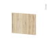 #Façades de cuisine - Face tiroir N°6 - IKORO Chêne clair - L40 x H31 cm