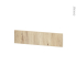 #Façades de cuisine - Face tiroir N°2 - IKORO Chêne clair - L50 x H13 cm