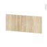 #Façades de cuisine - Face tiroir N°5 - IKORO Chêne clair - L60 x H25 cm
