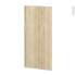 #Façades de cuisine - Porte N°27 - IKORO Chêne clair - L60 x H125 cm