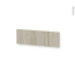#Façades de cuisine - Face tiroir N°39 - IKORO Chêne clair - L80 x H25 cm