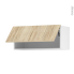 #Meuble de cuisine Haut abattant <br />IKORO Chêne clair, 1 porte, L80 x H35 x P37 cm 