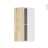 #Meuble de cuisine Haut ouvrant <br />IKORO Chêne clair, 1 porte, L30 x H70 x P37 cm 