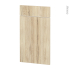 #Façades de cuisine - 1 porte 1 tiroir N°51 - IKORO Chêne clair - L40 x H70 cm