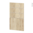 #Façades de cuisine - 4 tiroirs N°53 - IKORO Chêne clair - L40 x H70 cm