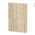 #Façades de cuisine - 4 tiroirs N°55 - IKORO Chêne clair - L50 x H70 cm