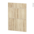 #Façades de cuisine - 3 tiroirs N°58 - IKORO Chêne clair - L60 x H70 cm