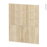 #Façades de cuisine - 4 tiroirs N°59 - IKORO Chêne clair - L60 x H70 cm