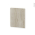 #Finition cuisine - Joue N°29 - IKORO Chêne clair - Avec sachet de fixation - A redécouper - L58 x H41 x Ep.1.6 cm