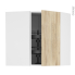 #Meuble de cuisine - Angle haut - IKORO Chêne clair - Tourniquet 1 porte N°19 L40 cm - L65 x H70 x P37 cm