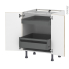#Meuble de cuisine - Bas - IKORO Chêne clair - 2 portes 2 tiroirs à l'anglaise - L60 x H70 x P58 cm