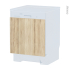 #Porte lave vaisselle - Intégrable N°16 - IKORO Chêne clair - L60 x H57 cm