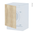 #Porte lave linge - à repercer N°21 - IKORO Chêne clair - L60 x H70 cm