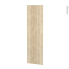 #Finition cuisine - Joue N°88 - IKORO Chêne clair  - Avec sachet de fixation - L58 x H195 x Ep 1,6 cm