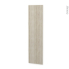 #Finition cuisine - Joue N°89 - IKORO Chêne clair  - Avec sachet de fixation - L58 x H217 x Ep 1,6 cm