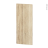 #Finition cuisine Habillage arrière ilôt N°91 <br />IKORO Chêne clair , Avec sachet de fixation, L30 x H70 x Ep 1,6 cm 