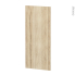 #Finition cuisine - Habillage arrière ilôt N°93 - IKORO Chêne clair  - Avec sachet de fixation - à redécouper - L40 x H92 x Ep 1,6 cm