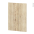 #Finition cuisine - Habillage arrière îlot N°94 - IKORO Chêne clair  - Avec sachet de fixation - L50 x H70 x Ep 1,6 cm