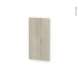 Finition cuisine - Joue N°30 - IKORO Chêne clair - Avec sachet de fixation - A redécouper - L37 x H41 x Ep.1.6 cm