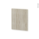 Finition cuisine - Joue N°29 - IKORO Chêne clair - Avec sachet de fixation - A redécouper - L58 x H41 x Ep.1.6 cm