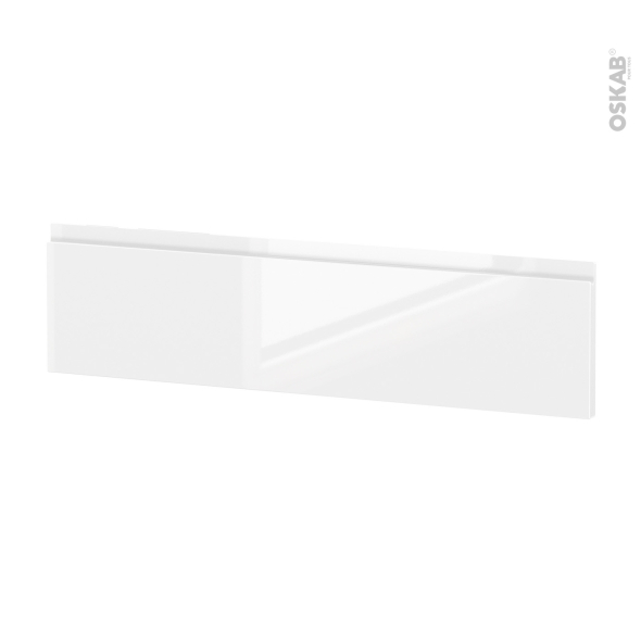 Façades de cuisine - Face tiroir N°41 - IPOMA Blanc brillant - L100 x H25 cm