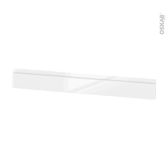 Façades de cuisine - Face tiroir N°43 - IPOMA Blanc brillant - L100 x H13 cm