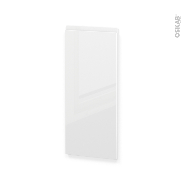 Façades de cuisine - Porte N°86 angle - IPOMA Blanc brillant - L38,8 x H92 cm