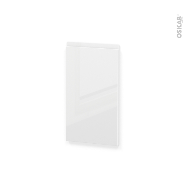 Façades de cuisine Porte N°19 <br />IPOMA Blanc brillant, L40 x H70 cm 
