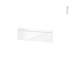 #Façades de cuisine - Face tiroir N°1 - IPOMA Blanc brillant - L40 x H13 cm