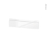 #Façades de cuisine - Face tiroir N°2 - IPOMA Blanc brillant - L50 x H13 cm