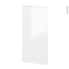 #Façades de cuisine Porte N°27 <br />IPOMA Blanc brillant, L60 x H125 cm 