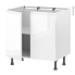 #Meuble de cuisine - Bas - IPOMA Blanc brillant - 2 portes - L80 x H70 x P58 cm