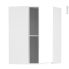 #Meuble de cuisine - Angle haut - IPOMA Blanc brillant - 1 porte N°86 L38,8 cm - L65 x H92 x P37 cm