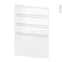 #Façades de cuisine - 4 tiroirs N°55 - IPOMA Blanc brillant - L50 x H70 cm