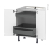 #Meuble de cuisine - Bas - IPOMA Blanc brillant - 2 portes 2 tiroirs à l'anglaise - L60 x H70 x P58 cm
