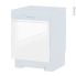 #Porte lave vaisselle Intégrable N°16 <br />IPOMA Blanc brillant, L60 x H57 cm 