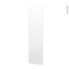 #Finition cuisine - Joue N°89 - IPOMA Blanc brillant  - Avec sachet de fixation - L58 x H217 x Ep 1,6 cm
