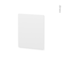 Finition cuisine - Joue N°29 - IPOMA Blanc mat - Avec sachet de fixation - A redécouper - L58,4 x H41 x Ep.1,6 cm