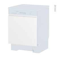 Porte lave vaisselle - Intégrable N°16 - IPOMA Blanc mat - L60 x H57 cm