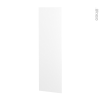 Finition cuisine - Joue N°88 - IPOMA blanc mat  - Avec sachet de fixation - L58,4 x H195 x Ep 1,6 cm
