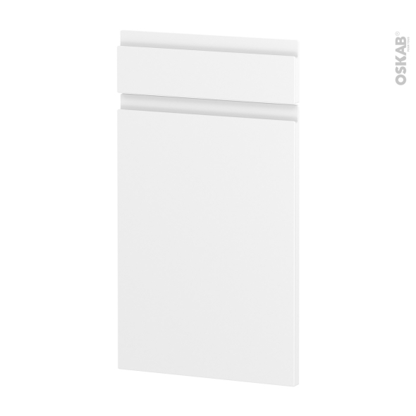 Façades de cuisine - 1 porte 1 tiroir N°51 - IPOMA Blanc mat - L40 x H70 cm