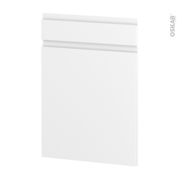 Façades de cuisine - 1 porte 1 tiroir N°54 - IPOMA Blanc mat - L50 x H70 cm