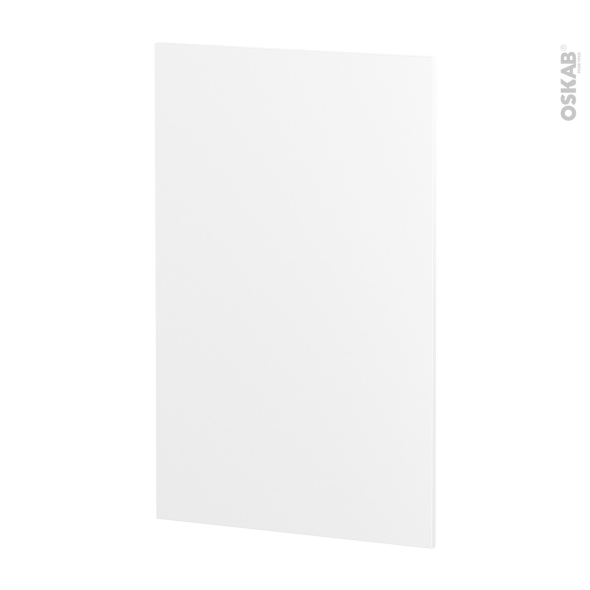 Finition cuisine - Joue N°31 - IPOMA Blanc mat - Avec sachet de fixation - L58.4 x H92 x Ep.1.6 cm