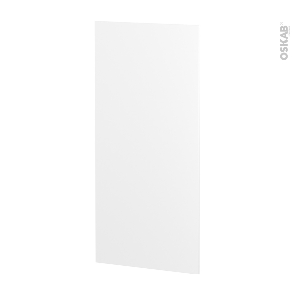 Finition cuisine - Joue N°33 - IPOMA Blanc mat - Avec sachet de fixation - L58.4 x H125 x Ep.1.6 cm