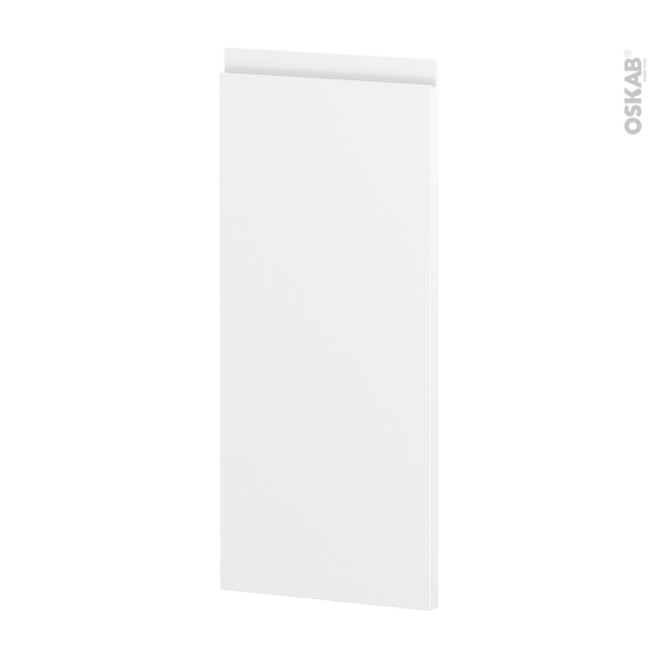 Finition cuisine - Habillage arrière ilôt N°91 - IPOMA blanc mat  - Avec sachet de fixation - L30 x H70 x Ep 2,2 cm