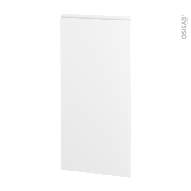 Façades de cuisine Porte N°27 <br />IPOMA Blanc mat, L60 x H125 cm 
