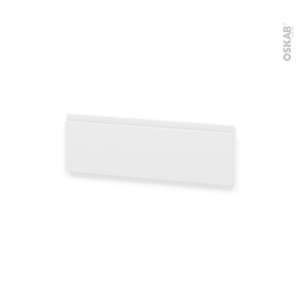 Façades de cuisine Face tiroir N°39 <br />Ipoma Blanc Mat, L80 x H25 cm 