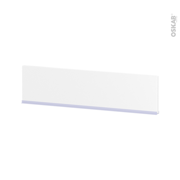 Plinthe de cuisine IPOMA Blanc mat <br />avec joint d'étanchéité, L220xH15,5 